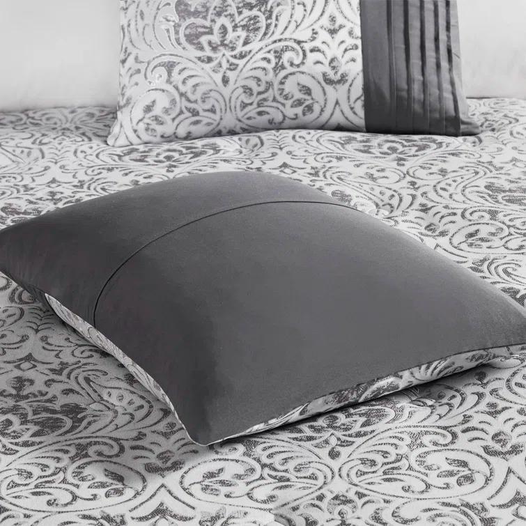 Madison Park Emilia 12 Piece Jacquard Comforter Set with Bed Sheets