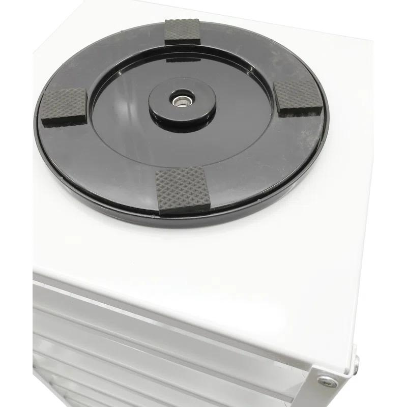 FixtureDisplays Jewelry Displays, Counter top Earring Card Spinning Retail Rack White 12 x 12 x 32" 10 Tiers