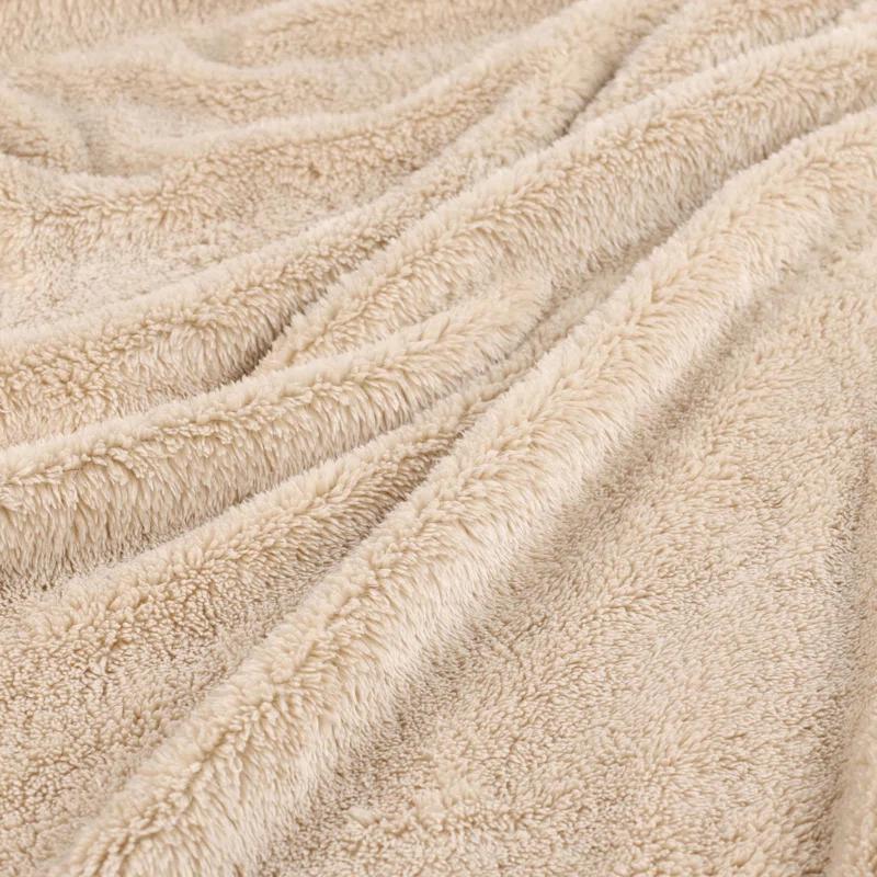 Superior Superior Solid Polyester Reversible All-Season Fleece Throws Blanket