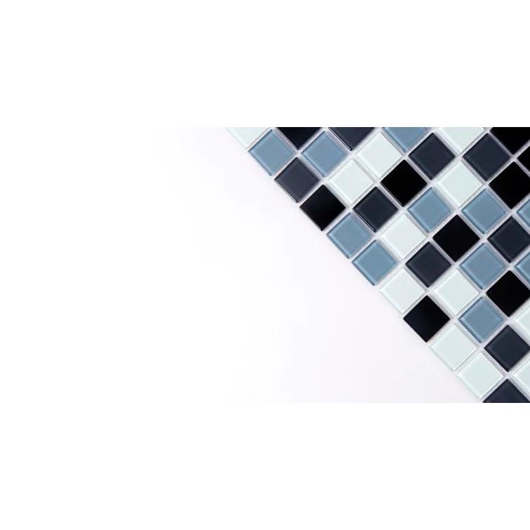 WS Tiles® 1" x 1" Straight Edge Glass Mosaic Tile