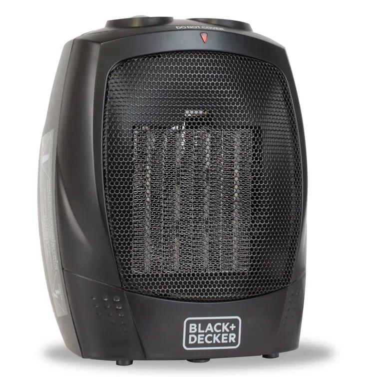 BLACK+DECKER Personal 1500 Watt Electric Fan Compact Heater with Manual Control