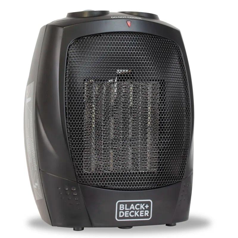 BLACK+DECKER Personal 1500 Watt Electric Fan Compact Heater with Manual Control