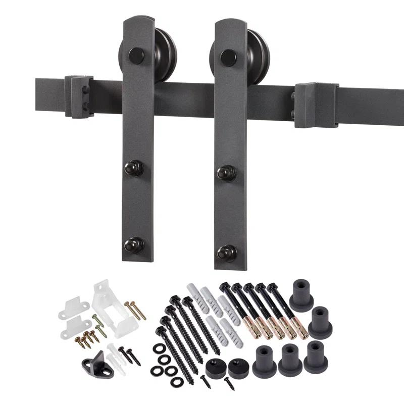 Renin Spectrum Straight Strap Standard Single Barn Door Hardware Kit