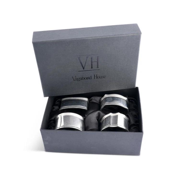 Vagabond House Medici Living Metal Napkin Ring (Set of 4)