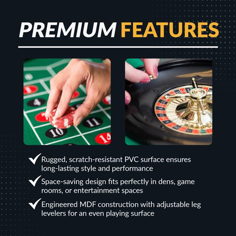 Hathaway Games 48" Monte Carlo Poker Table