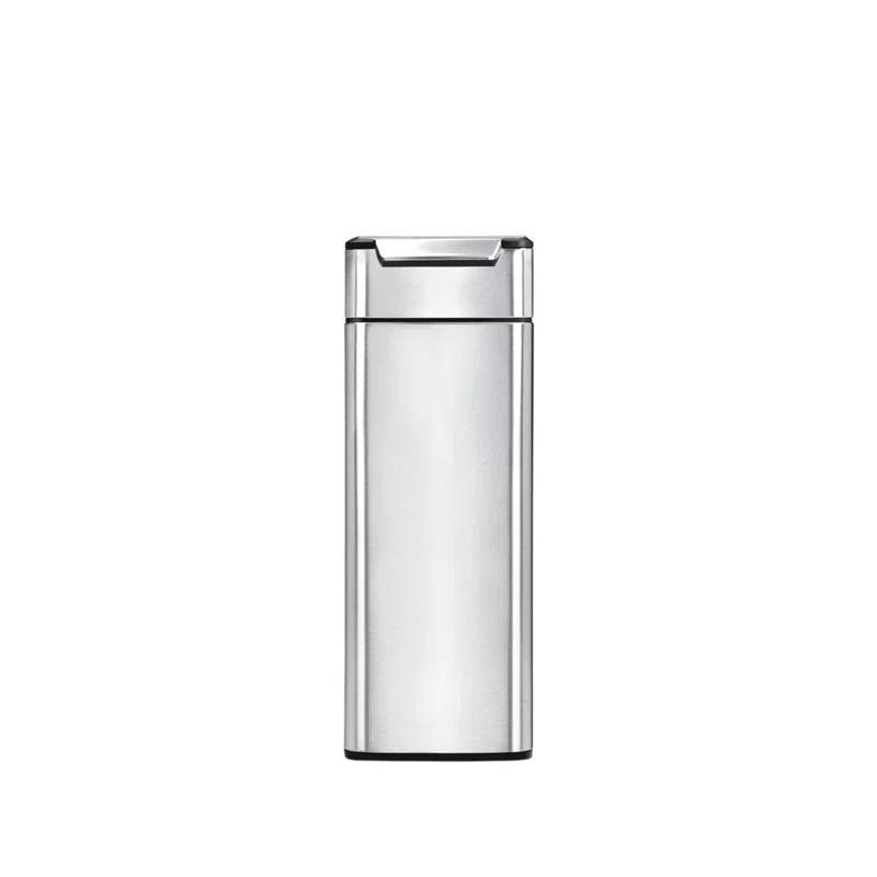 simplehuman 40 Liter / 10.6 Gallon Slim Touch-Bar Kitchen Trash Can, Brushed Stainless Steel