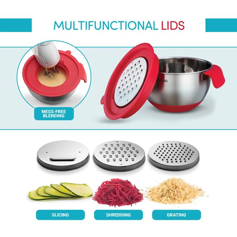Belwares Stainless Steel Nested Mixing Bowl Set