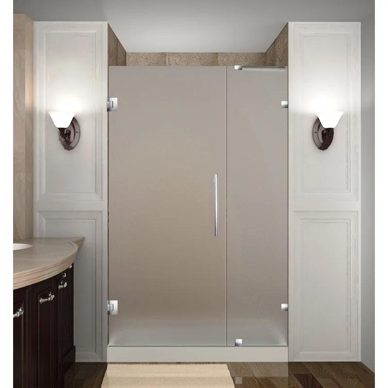 Aston SDR985F-SS-55-10 Nautis 72" H Hinged Frameless Shower Door