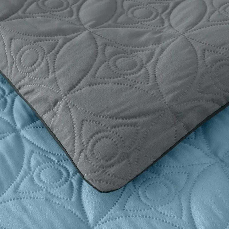 Chezmoi Collection 7-Piece Patchwork Bed in a Bag Comforter Set with Sheets