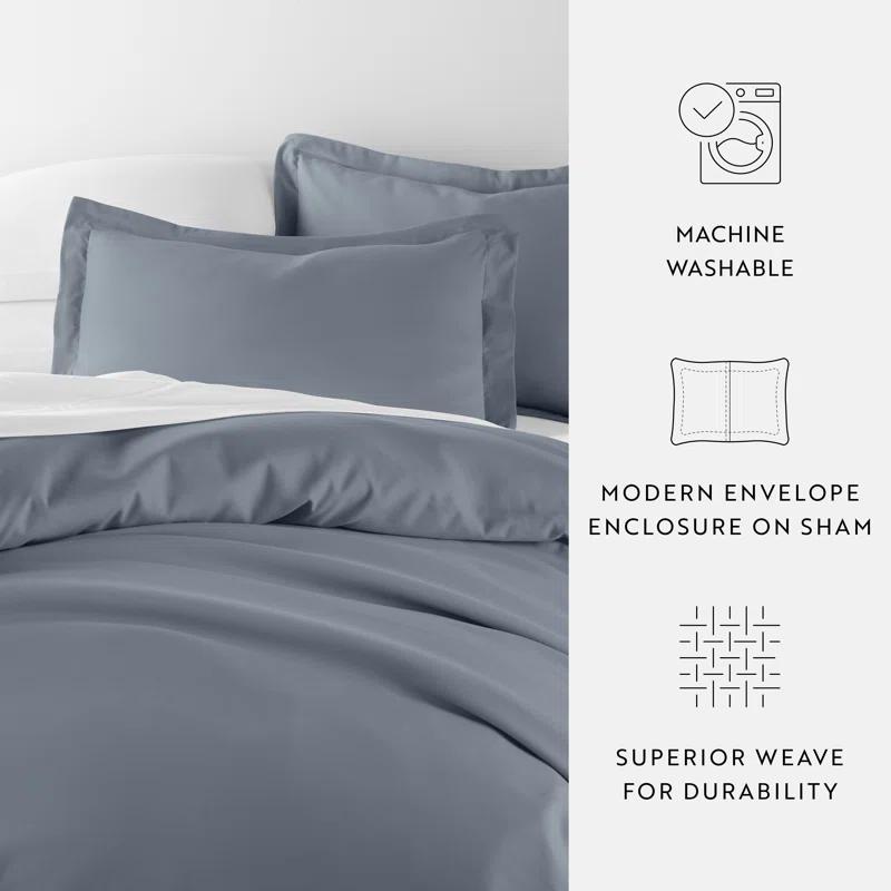 IEnjoy Home Super Soft Double Brushed Duvet Cover Set
