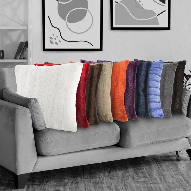 Cheer Collection FRBIN Square Pillow Cover & Insert (Set of 2)