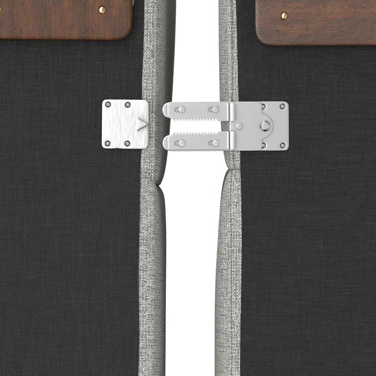 Simpli Home Jasmine Modular Sofa and Ottoman Set 125-inch-wide L-Shaped Sofa and Matching 36-inch-wide Table Ottoman for Living Room