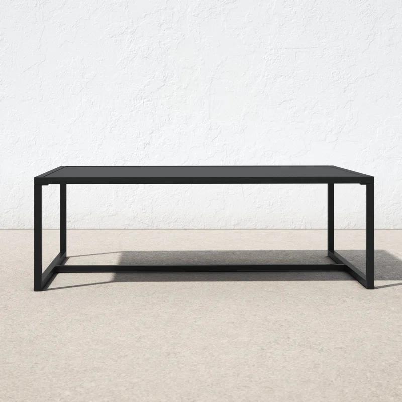 Julian All-Weather Commercial Grade Indoor/Outdoor Steel Patio Coffee Table