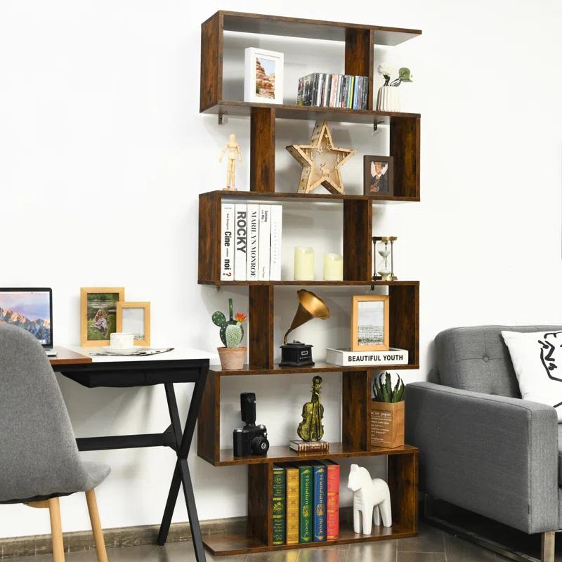 Latitude Run® Pomp Geometric Bookcase