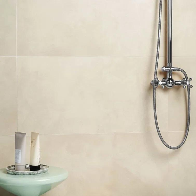 Bond Tile Ryx 15.74 in. x 31.49 in. Matte Porcelain Concrete Look Floor and Wall Tile (13.77 Sq. Ft. / Case)