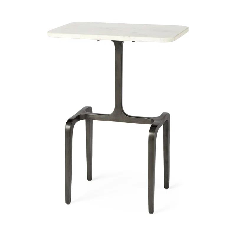 Marble Top End Table