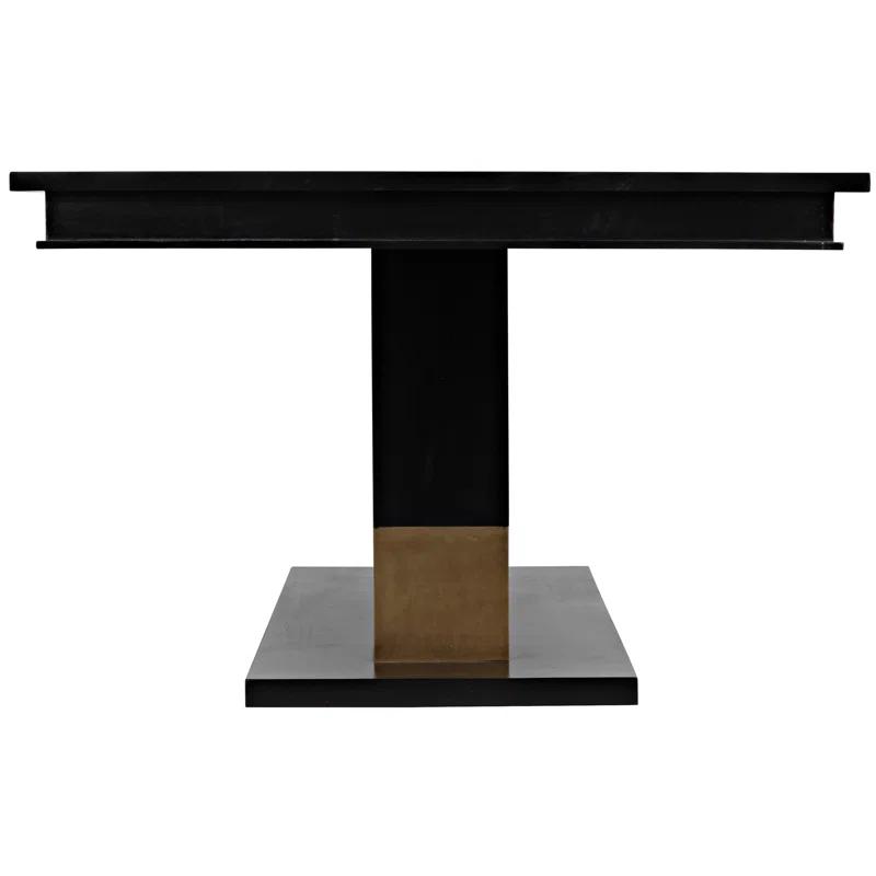 Noir Ravenko Mahogany Solid Wood Top Dining Table