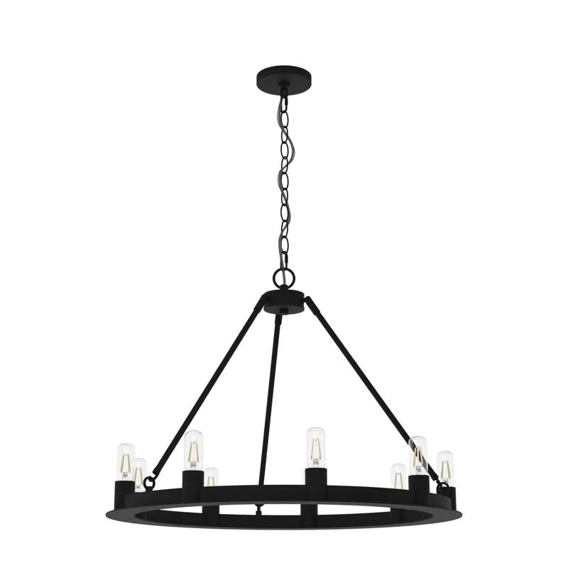 Hunter Fan 9 - Light Unique Wagon Wheel Chandelier & Reviews | Wayfair