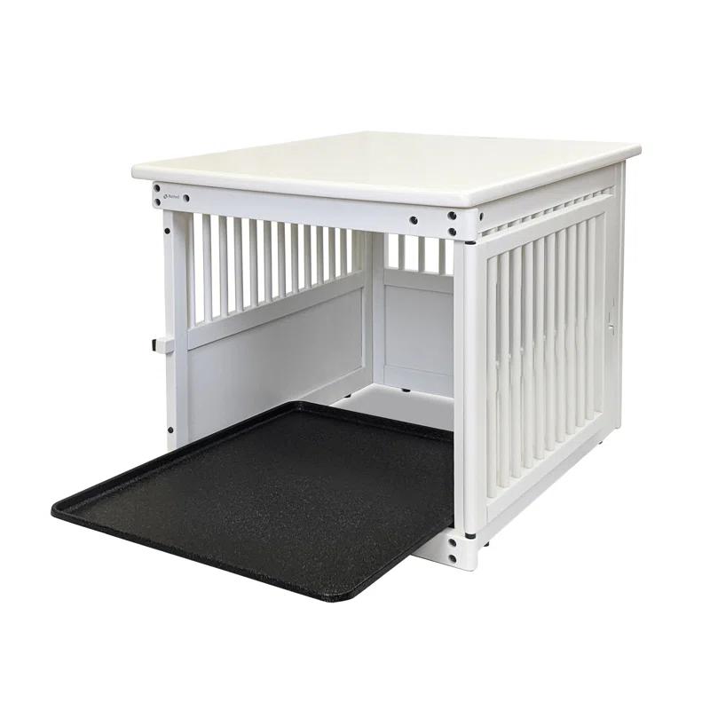 Richell Wooden End Table Pet Crate