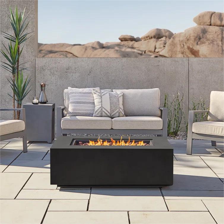 AEGEAN Propane / Natural Gas Outdoor Fire Pit Table