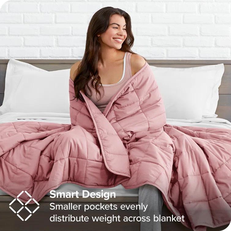 Bare Home Cotton Twill Weighted Blanket