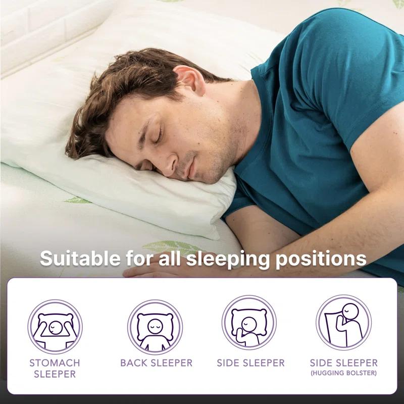 Nap Queen Anula, Green Tea Infused Medium Firm Memory Foam Mattress