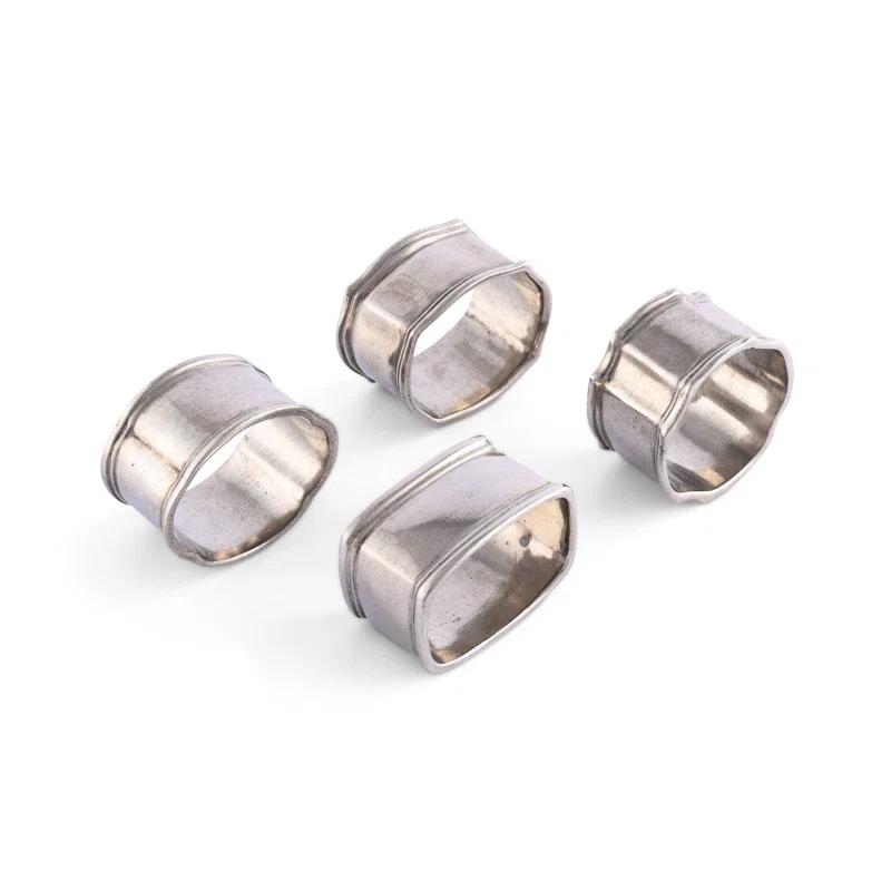 Vagabond House Medici Living Metal Napkin Ring (Set of 4)