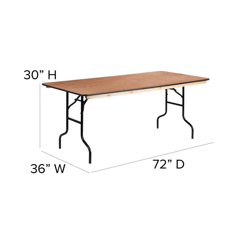 Flash Furniture Marcott Rectangular Wood Folding Event Table by Flash Furniture