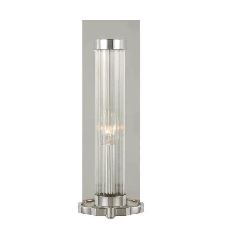 Everly Quinn Steel Corner Wall Light