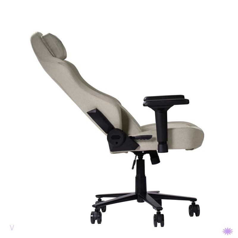 Wildon Home® Sport F65C Fabric Memory Foam Gaming Chair – Beige