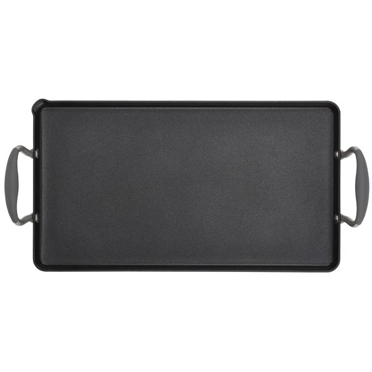 Anolon Anolon Advanced Home Hard Anodized Nonstick Double Burner Griddle With Roasting Rack, 2 Piece