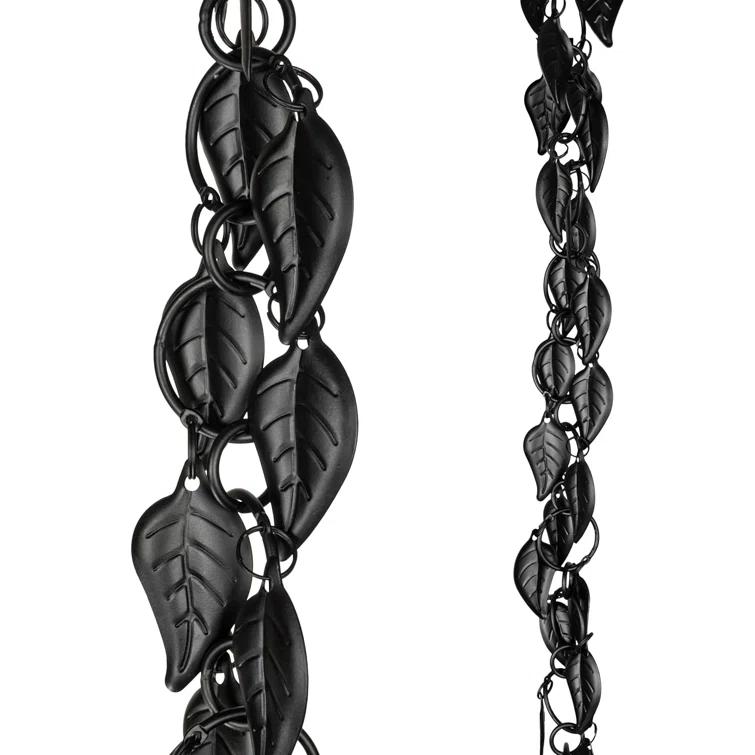 Monarch Rain Chains Aluminum Cascading Leaves Rain Chain Replacement Downspout for Gutters | Wayfair