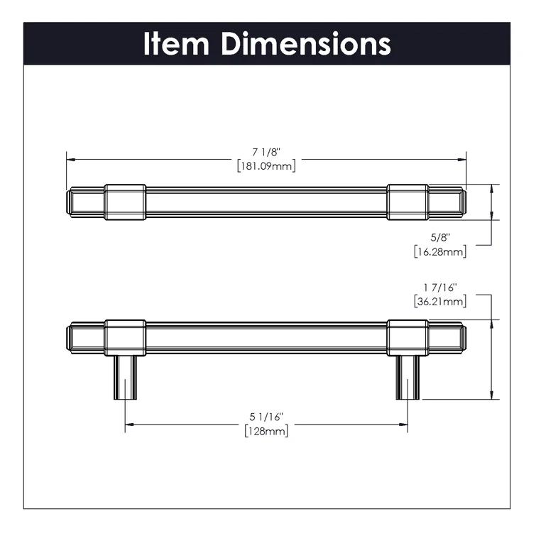 Belwith Keeler Monroe 5 1/16" Center To Center Bar Pull