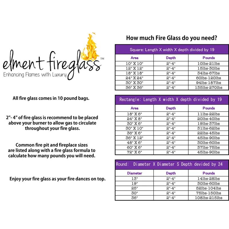 Element Fire Glass 10 Lb. Fire Glass