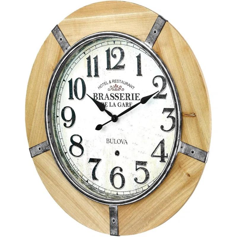 Bulova Solid Wood Wall Clock