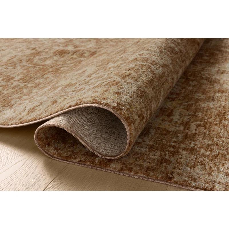 Junie I Rug Magnolia Home by Joanna Gaines x Loloi - Clay and Natural / 2'7" x 10' Runner