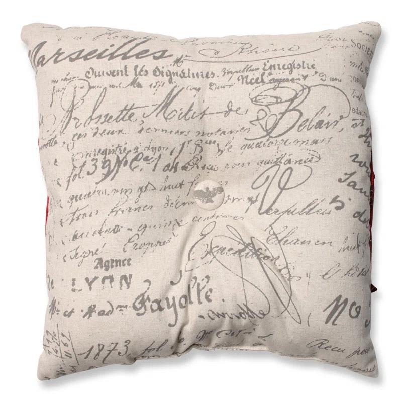 Pillow Perfect Buttons Reversible Throw Pillow