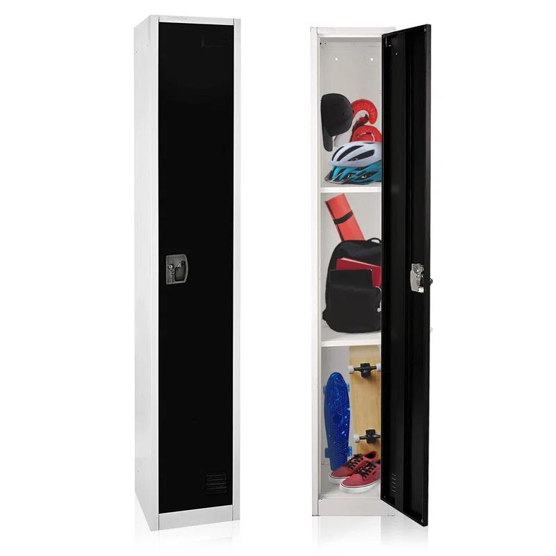 AdirOffice 12'' Wide Steel 1-Tier School and Gym Locker (Set of 2)