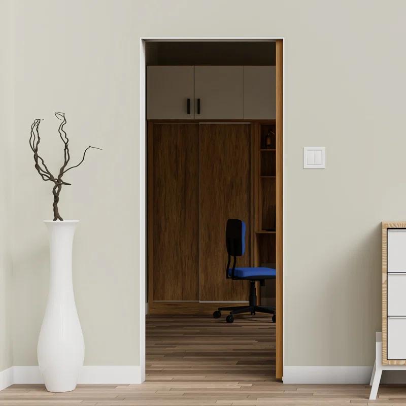 Villar Home Designs Heavy Duty Sliding Pocket Door Hardware Set for 24'' to 36'' doors with Soft Close and Frame