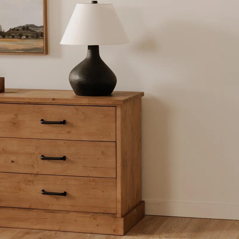 Ianna 3 Drawer Nighstand Honey Pine