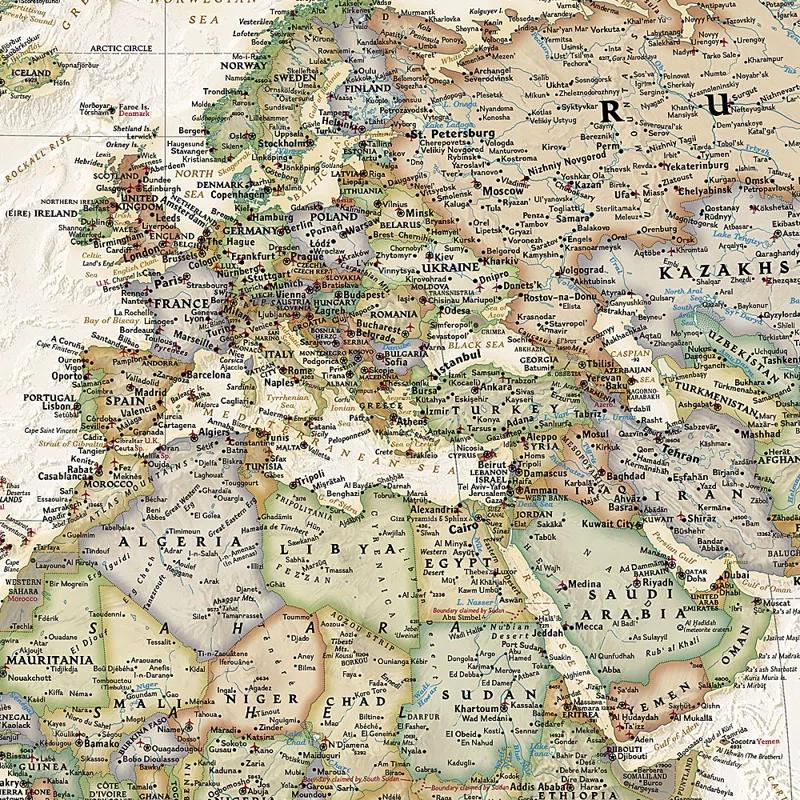 National Geographic Maps World Executive Wall Map