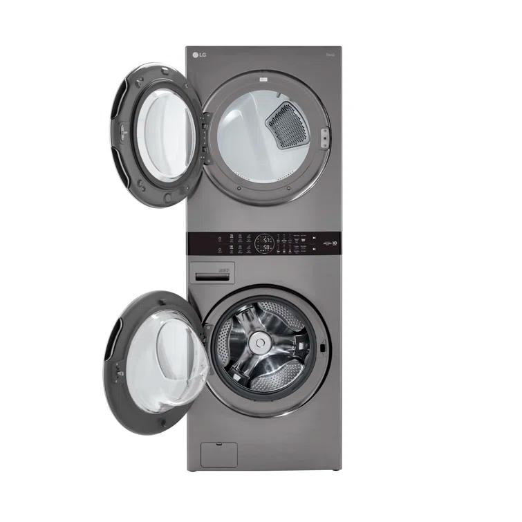 LG LG Single Unit Front Load WashTower with Center Control Washer and 7.4 cu. ft. Electric Dryer, 4.5 cu. ft. WKE100HVA