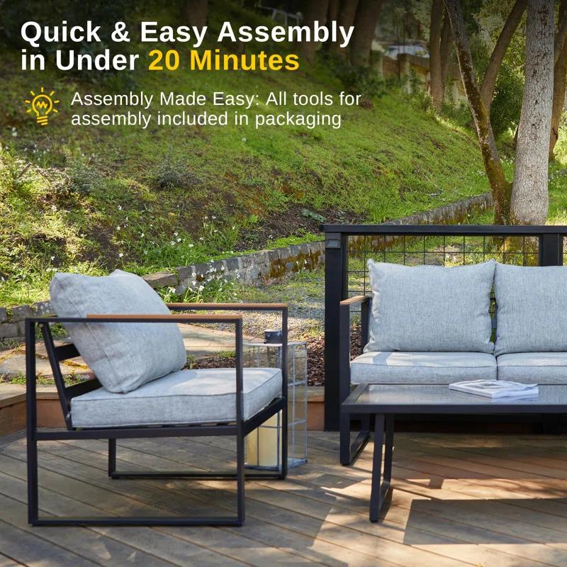 EAST OAK 4-piece sofa set