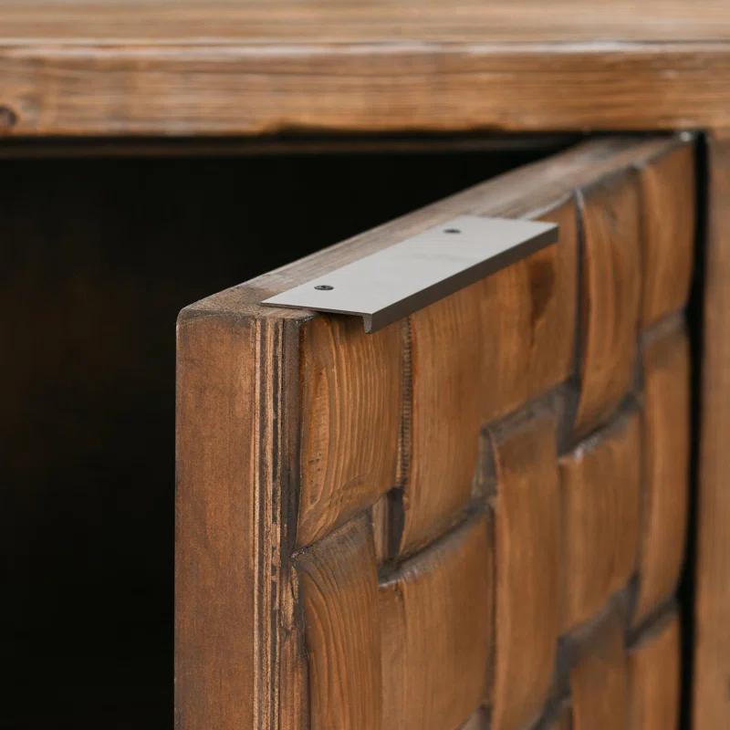 Classic Home Bast 4-door Reclaimed Pine Wood Buffet Sideboard