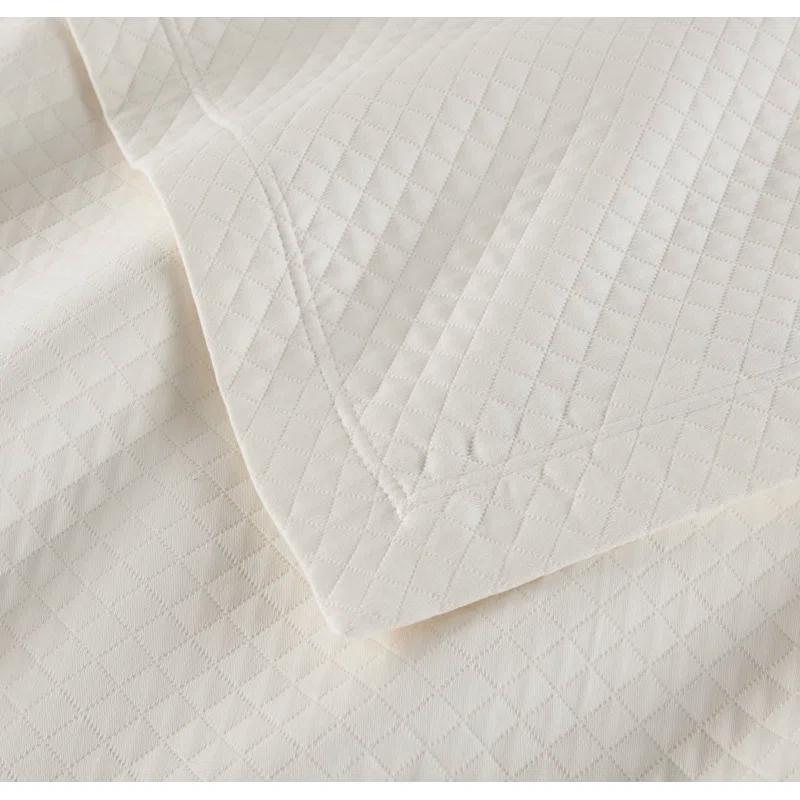 Peacock Alley Oxford Cotton Blend Coverlet