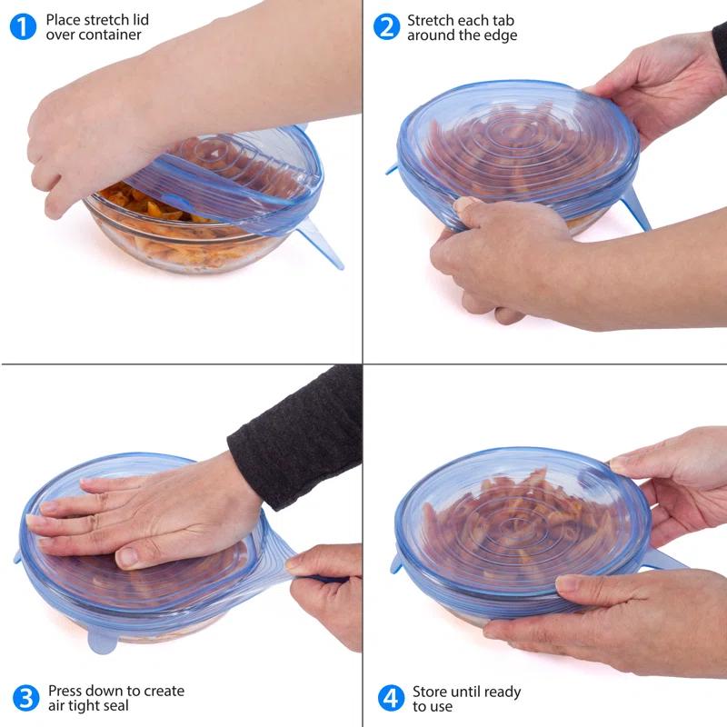 Kitchen + Home Silicone Bowl Food Covers