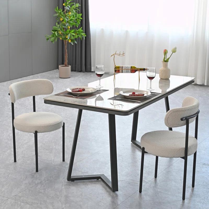 Boucle Dining Chairs Set of 2 (Set of 2)