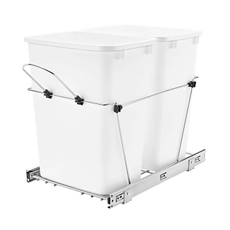 Rev-A-Shelf Double Sliding Pull-Out Waste Bin Containers