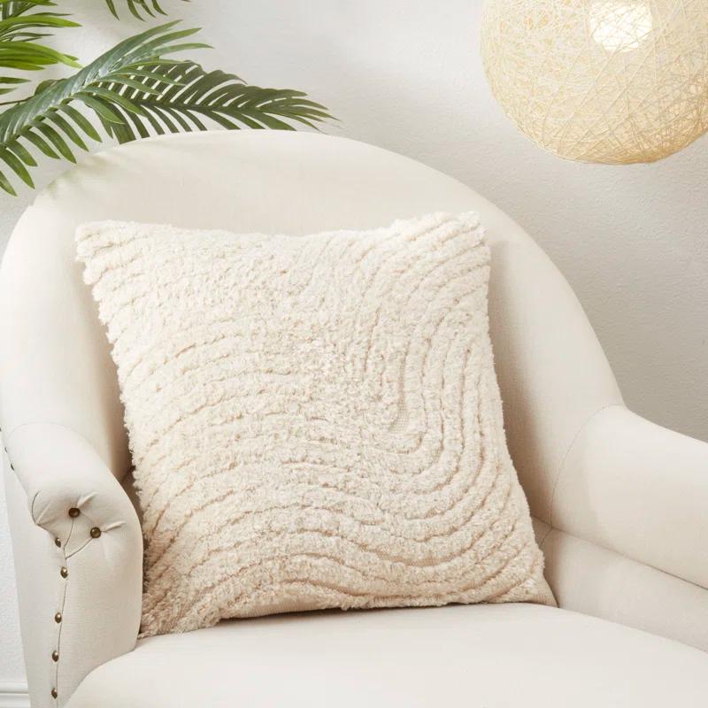 Saro Adelaide Collection Cotton Throw Pillow