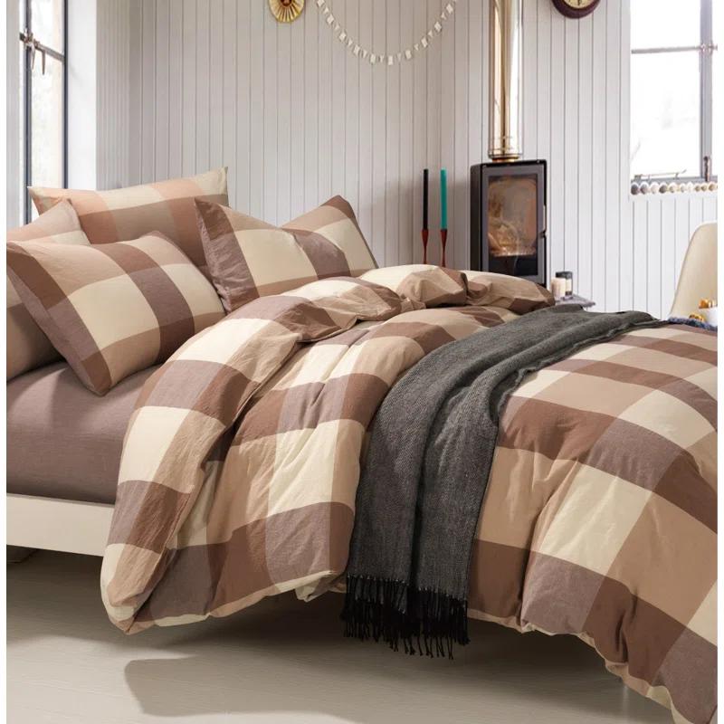 Home Soft Things Buffalo Washed Cotton Duvet Cover Set